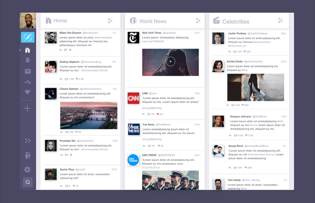 ngstudio.design twitter dashboarde
