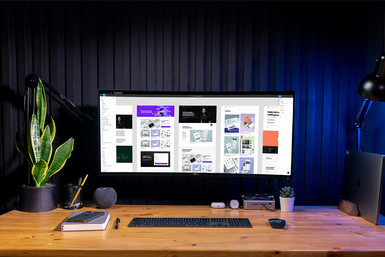 Website Redesign NYC featured image_Man designing a landing page in figma