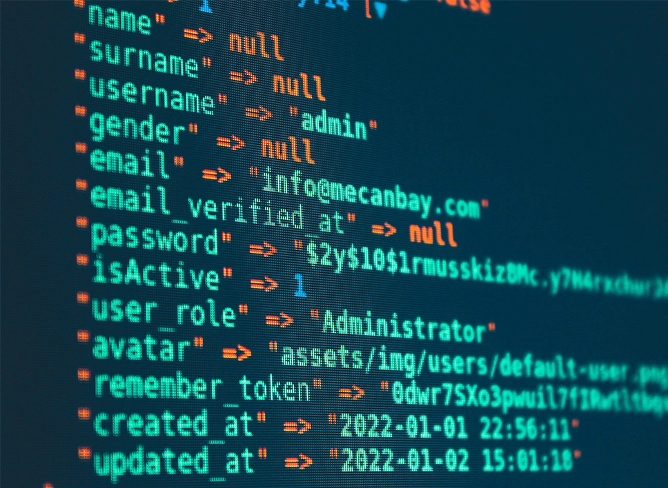 WordPress Security Services image_a close up of a computer screen with profile and authentication code on it